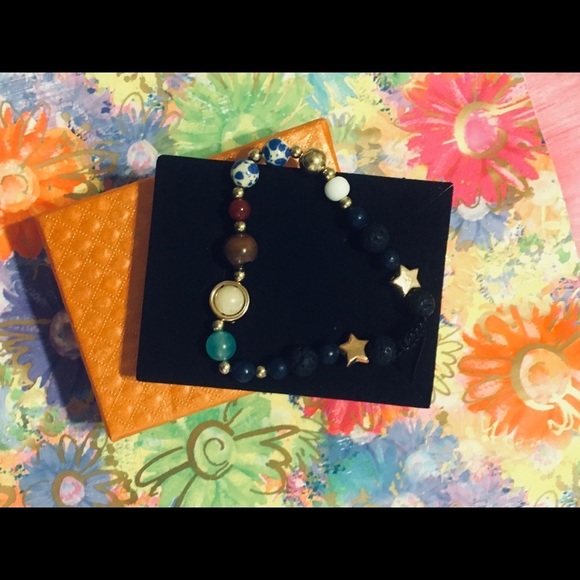 10 Planet & Solar System Natural Stone Bracelet - Picture 6 of 6